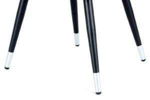 Stoel Amino 600 Zwart Grijs poten: Zwarte stoelpoten met grijze details, Nieuwe Sfeer design.