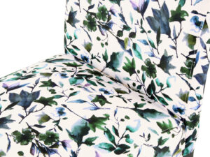 Stoel Indira Forest Groen van Nieuwe Sfeer: stoel met groen en blauw bloemenpatroon.