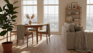 hout scandinavisch interieur