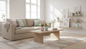 pastel scandinavisch interieur