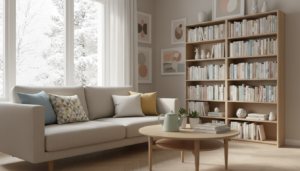 scandinavisch retro interieur