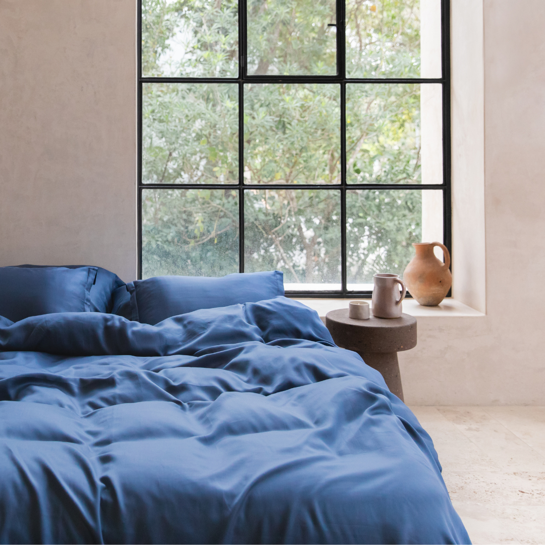 Dekbedovertrek 260x220 Blauw Extra bewegingsvrijheid - Afbeelding 2