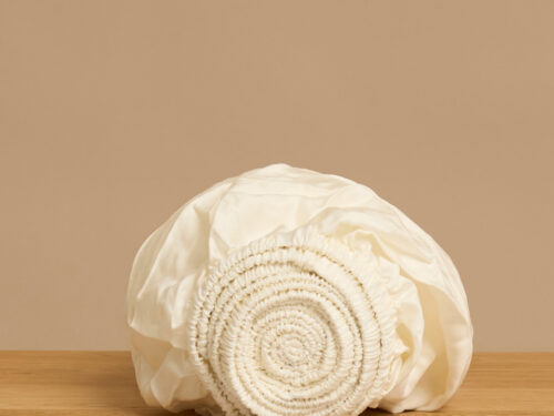 Hoeslaken Gravovenna 140 x 200 x 30 cm offwhite
