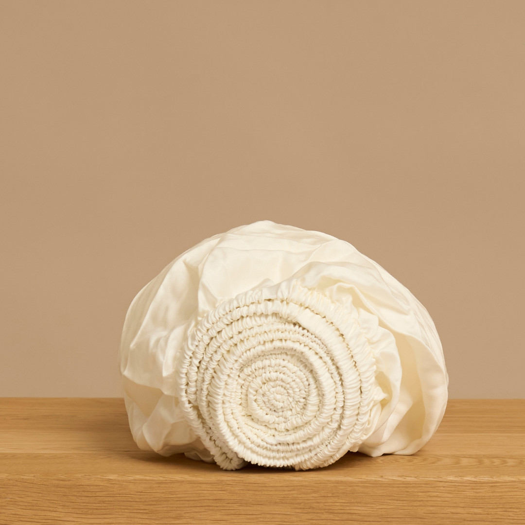Hoeslaken Gravovenna 140 x 200 x 30 cm offwhite