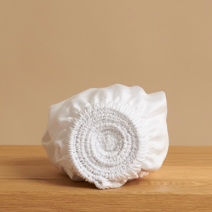 Hoeslaken 210 x 210 cm Wit TENCEL™ Lyocell Satijn