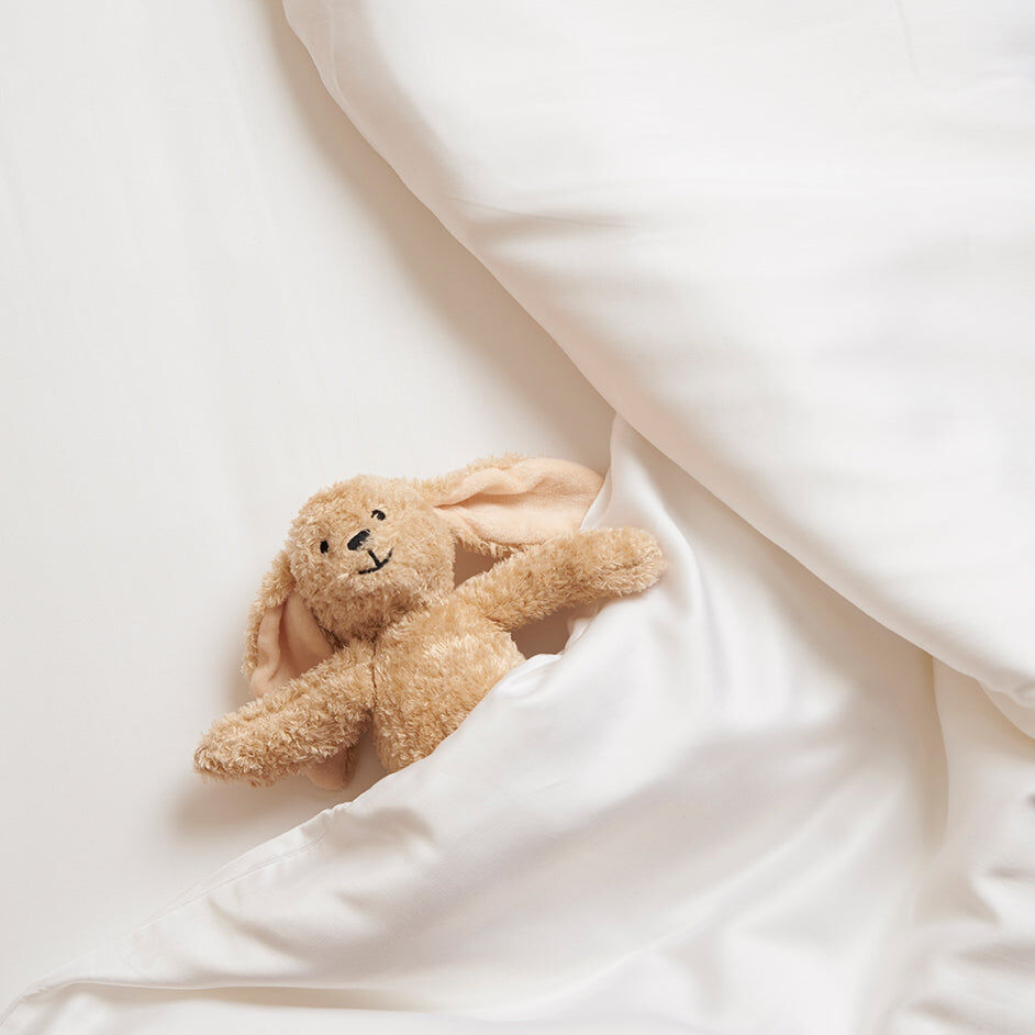 Hoeslaken 70 x 145 cm Wit TENCEL™ Sateen Hypoallergeen - Afbeelding 3