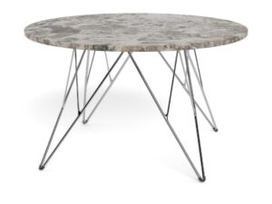 Salontafel Grijs, Bruin 80 CM Rond  Kunststof