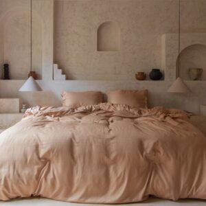 Dekbedovertrek Perzik 140x220  Seizoenenproof