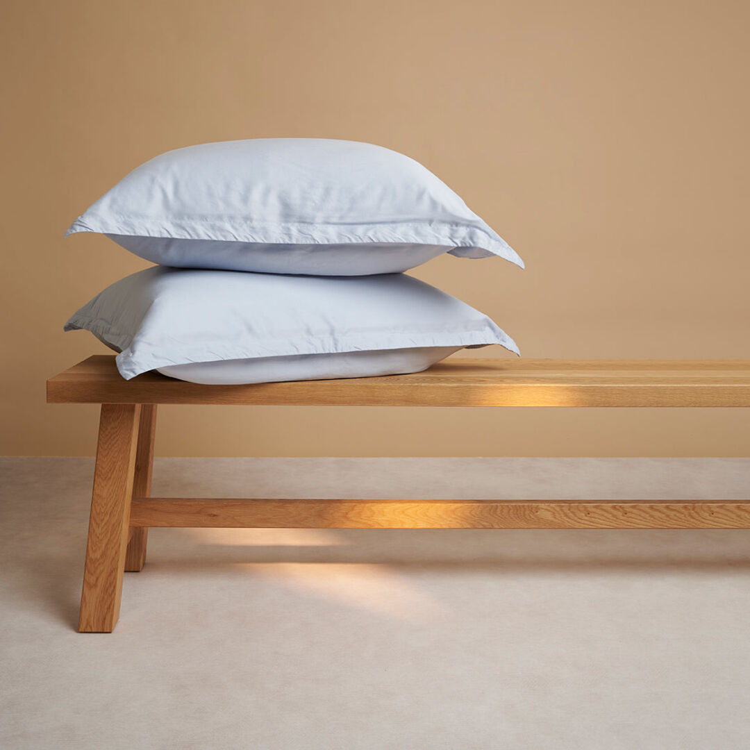 Kussensloop 50 x 60 cm lichtblauw TENCEL lyocell hotelzacht