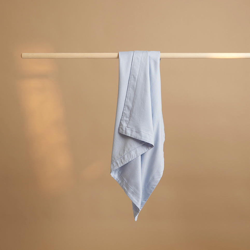 Kussensloop 60 x 70 cm Lichtblauw TENCEL™ lyocell ademend - Afbeelding 4