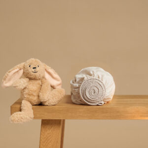 Ledikant Hoeslaken 60 x 120 cm Beige TENCEL™ Twill ademend