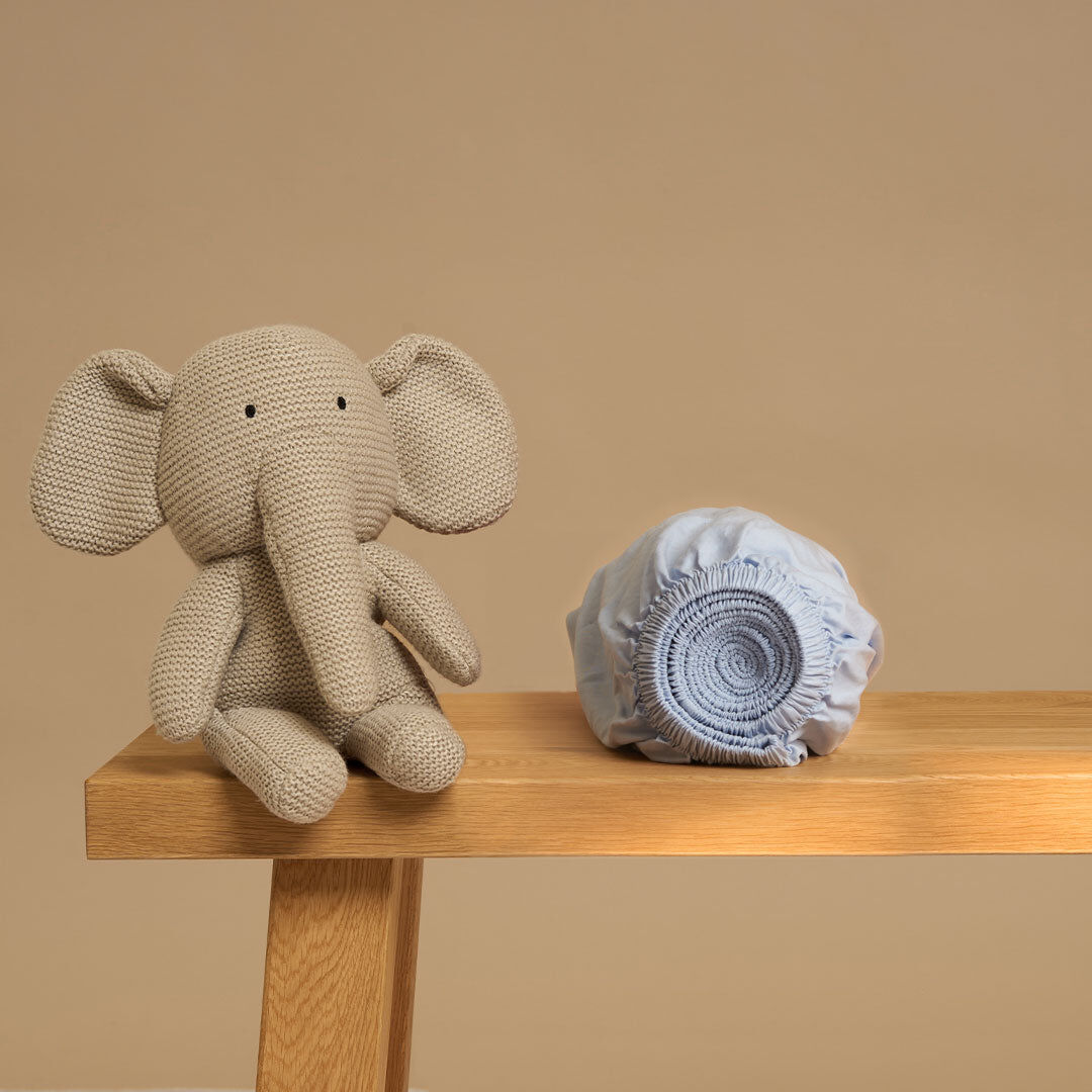 Hoeslaken 60 x 120 cm Lichtblauw TENCEL lyocell