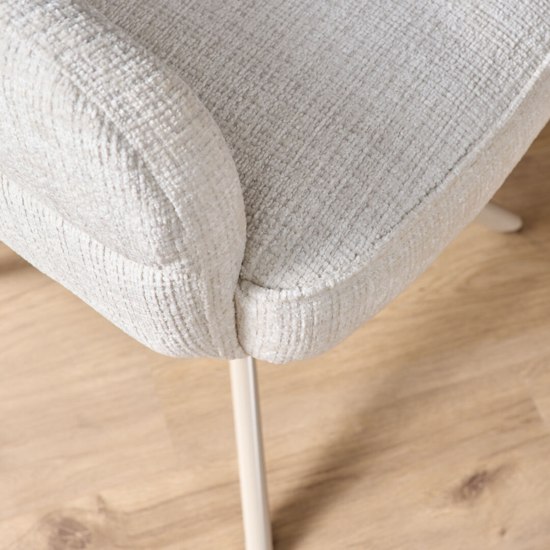 Eetkamerstoel Bella Gebroken Wit Zandkleur | Nieuwe Sfeer - Afbeelding 12