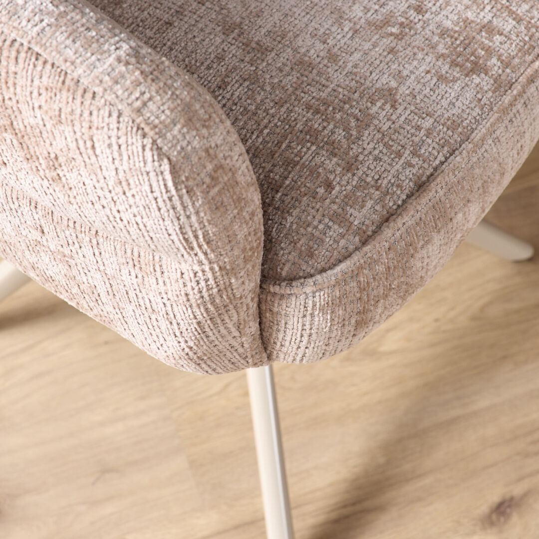 Eetkamerstoel Bella Beige Zandkleur Draaibaar | Nieuwe Sfeer - Afbeelding 12