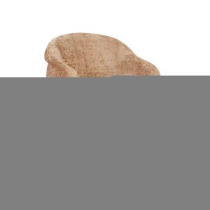 Eetkamerstoel Bella Kaneel Zwart Metaal | Nieuwe Sfeer