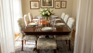 grote rechthoekige eettafel