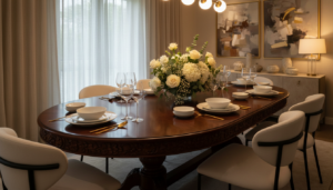 ovale eettafel 6 personen