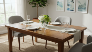 rechthoekige eettafel 150 cm