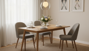 rechthoekige eettafel 4 personen