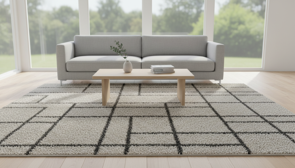 vloerkleed minimalistisch interieur