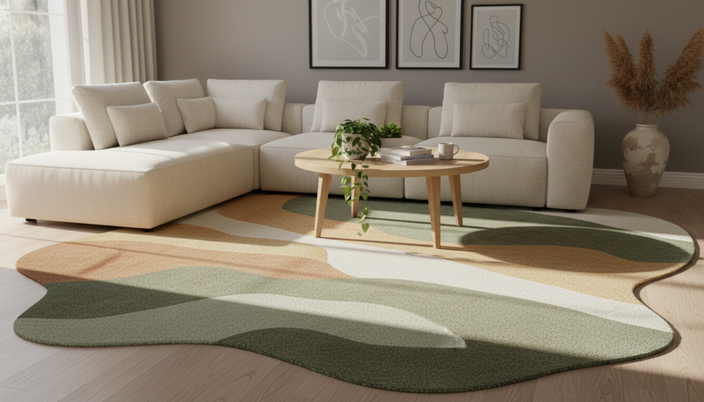 vloerkleed organische vorm