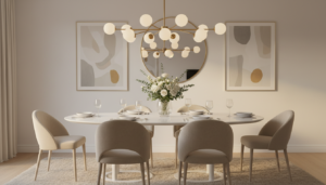 witte ovale eettafels