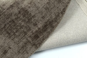 Vloerkleed Grijs 150 x 150 CM  Rond Handgemaakt Viscose