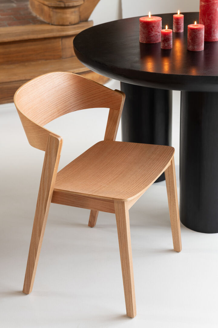Eettafel Eldelvenna 120 x 120 cm vierkant mangohout - Afbeelding 5