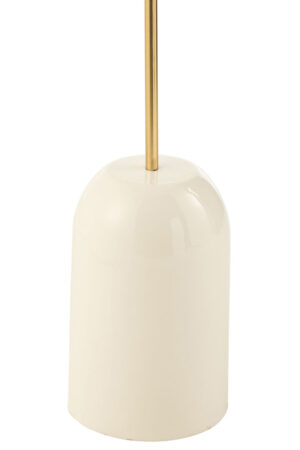 Bijzettafel Goud, Wit 30 x 30 CM Metaal