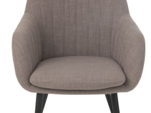 Eetkamerstoel Naoro taupe stof  metalen frame