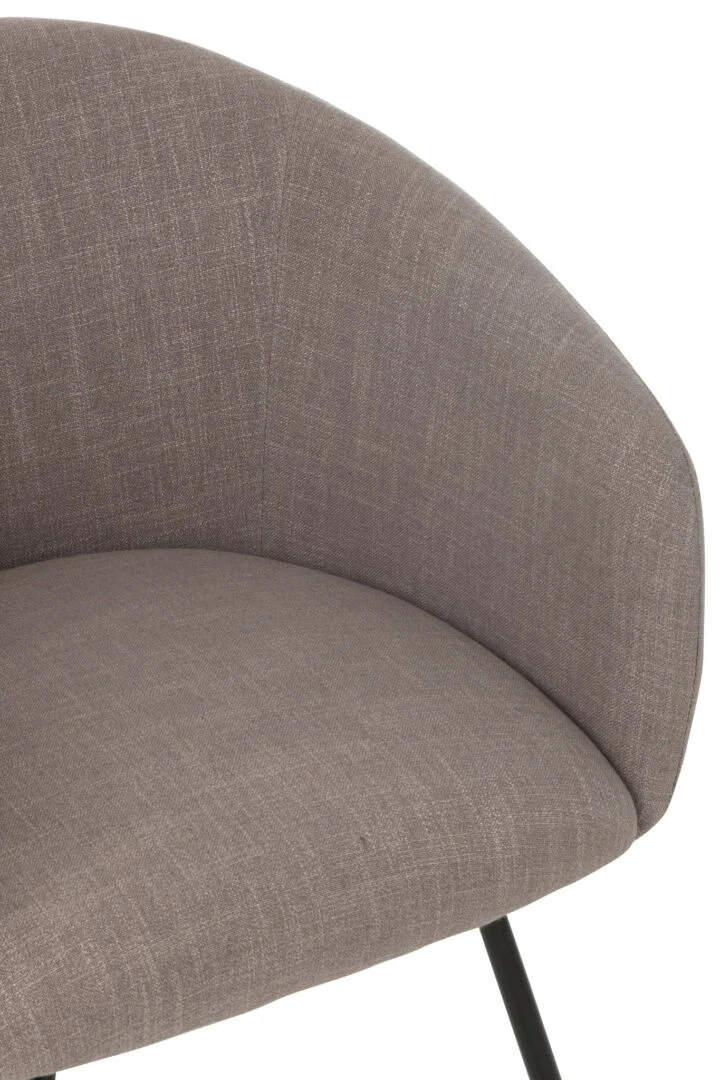 Eetkamerstoel Naara Metalen beige stof - Afbeelding 5