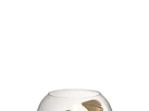 Vaas Cervisiena glas ijzer transparant goud