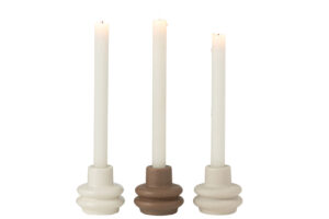 Kaarsenhouder Boeien Porselein Mix Set van 3
