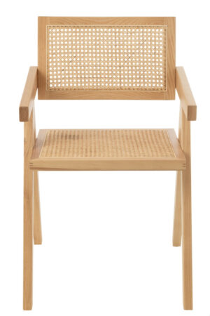 Stoel Grid Essenhout Rotan Naturel | Nieuwe Sfeer
