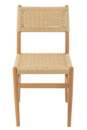 Stoel Lap Beukenhout Naturel Touw | Nieuwe Sfeer