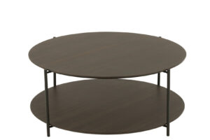Salontafel Roest 93 x 93 CM Rond Metaal