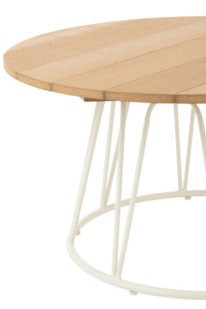 Salontafel Wit 80 x 80 CM Vierkant Staal