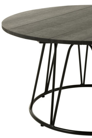 Salontafel Zwart 80 x 80 CM Vierkant  Staal