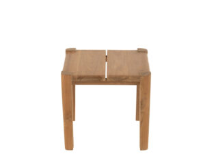 Bijzettafel Jorvarsaro 40 x 35 cm vierkant teakhout