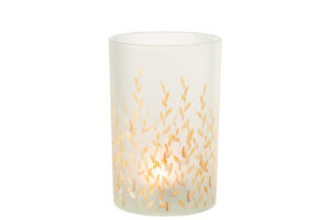 Kaarsenhouder Orkaan Sally Glas Oranje Groot