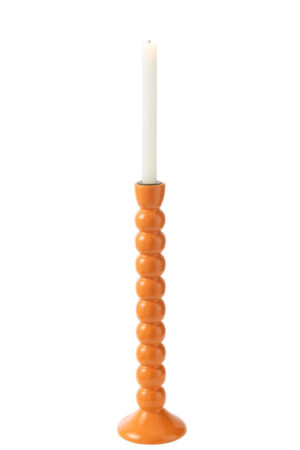 Kaarsenhouder Mangohout Oranje