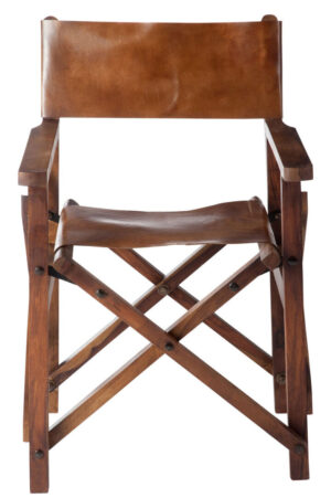 Eetkamerstoel Opvouwbare cognac  hout