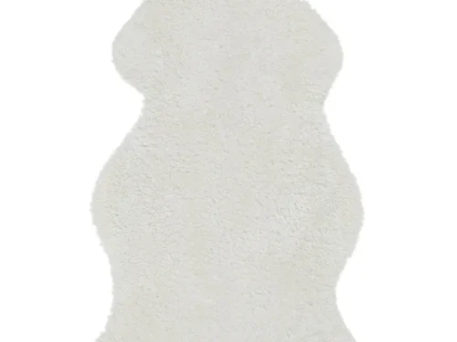 Schapenvacht Sloolvek 110 x 60 cm, wit, met korte krullen en volle zachte uitstraling
