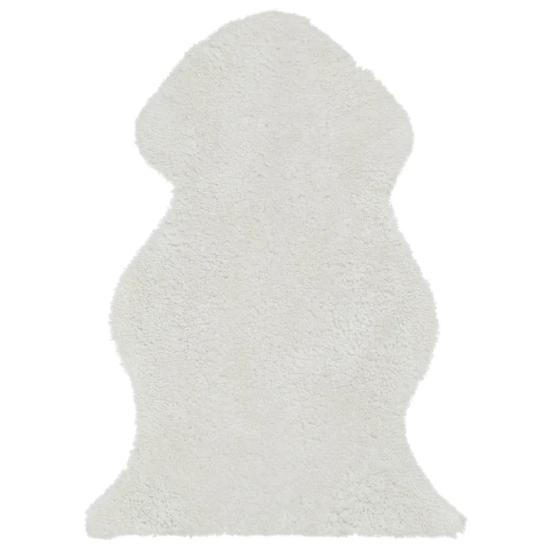 Schapenvacht Sloolvek 110 x 60 cm, wit, met korte krullen en volle zachte uitstraling