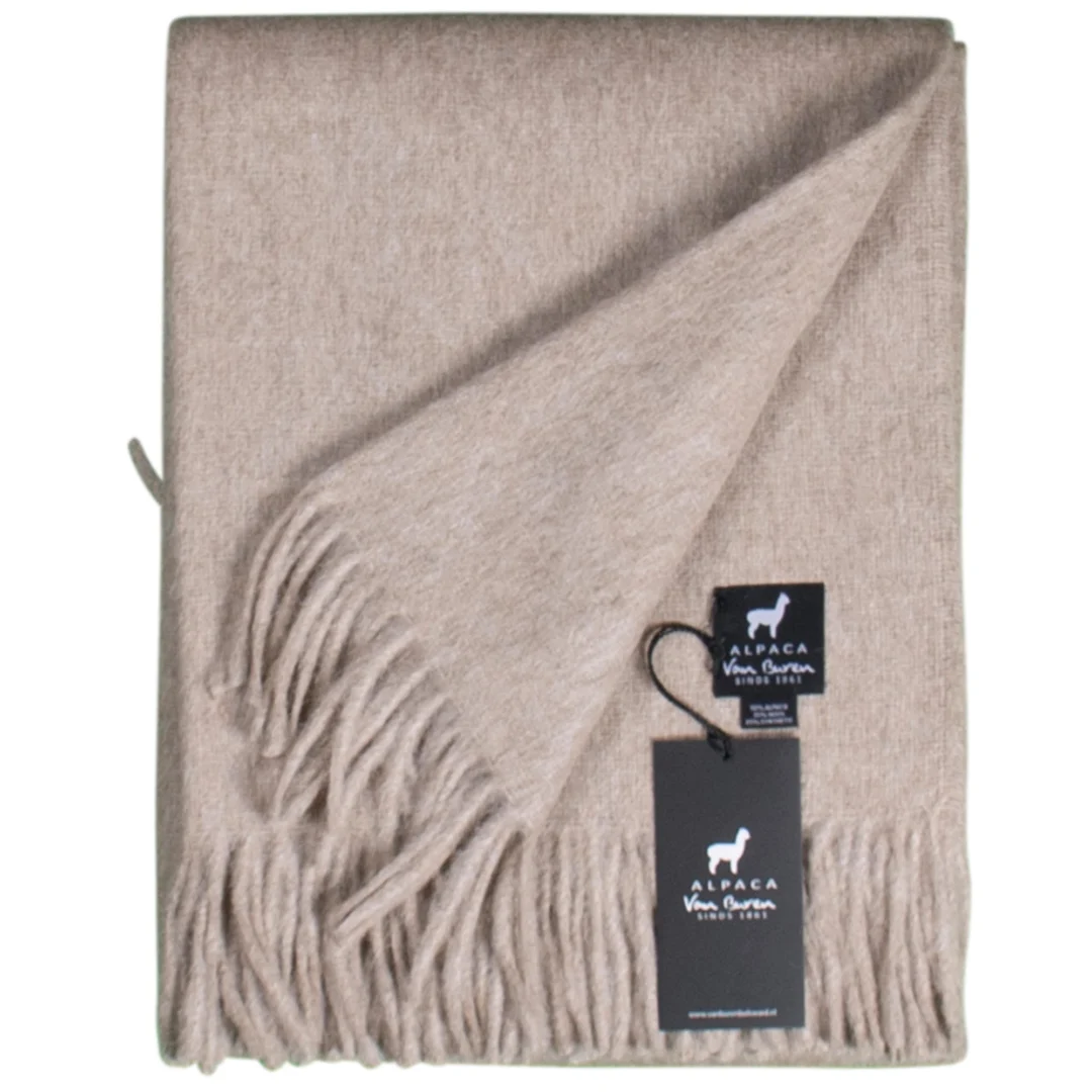 Plaid Milero beige stof - Afbeelding 3