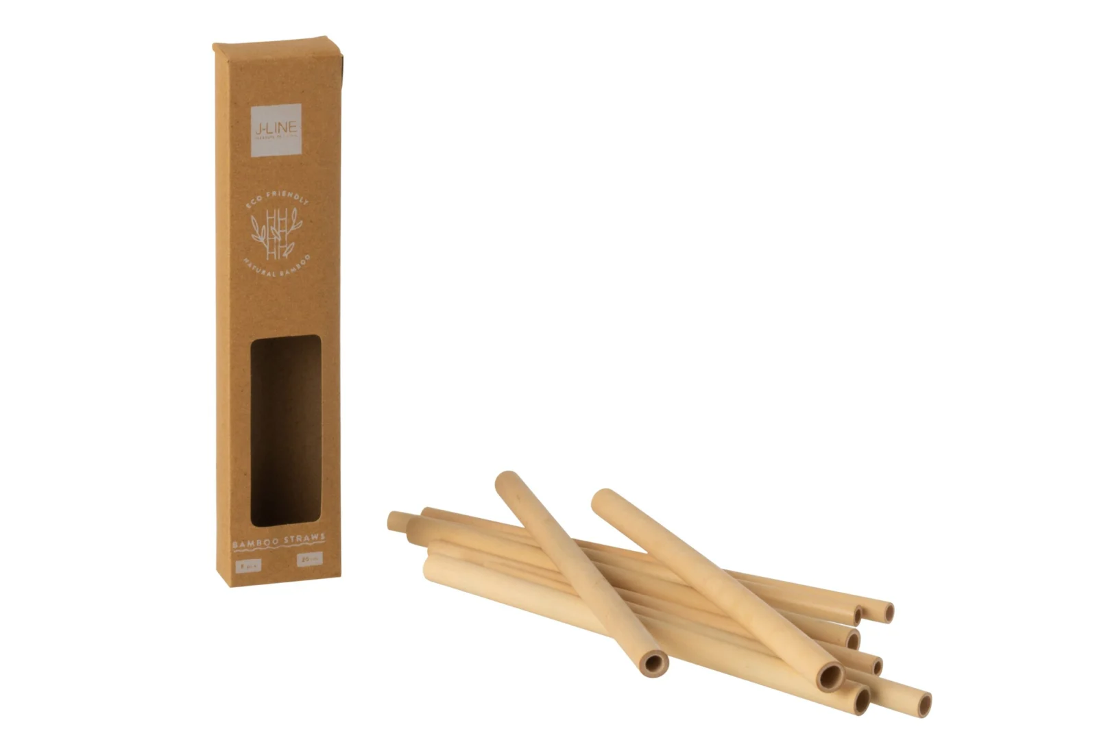 Zeka bamboe opbergdoos naturel met compacte vorm en rustige, lichte uitstraling