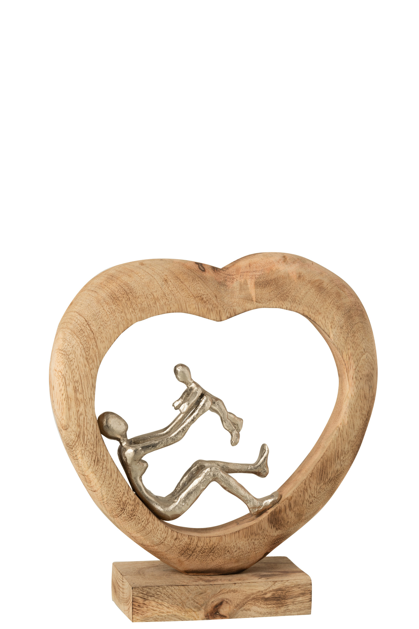 Beeld Kloorrin Mangohout Naturel H30 cm