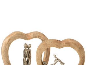 Beeld Kleensaro Mangohout Naturel H35 cm