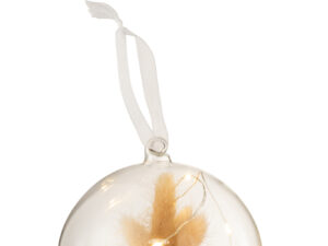 Kerstballen Paldonte Glas Wit