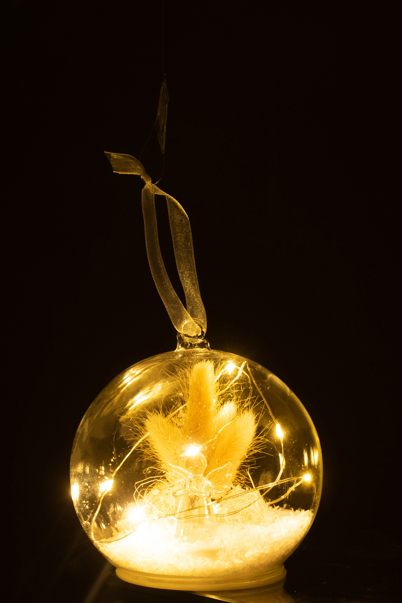 Kerstballen Paldonte Glas Wit - Afbeelding 2